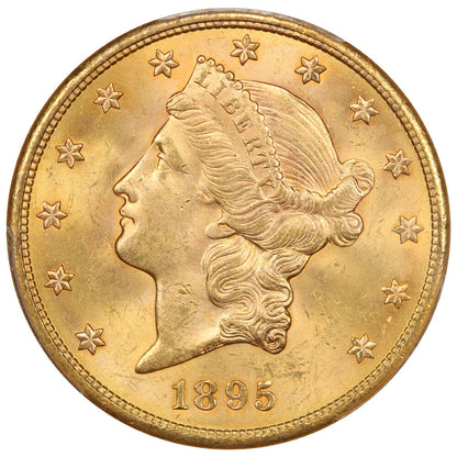 1895-S $20 PCGS MS64 - Liberty Head $20