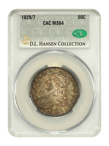 1829/7 50C CACG MS64 ex: D.L. Hansen - Capped Bust Half Dollar