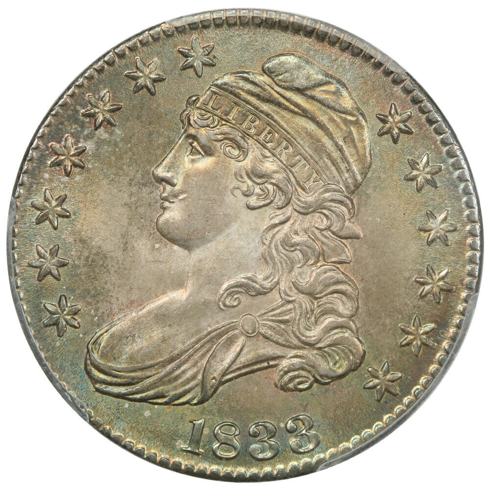 1833 50C PCGS MS65 ex: D.L. Hansen