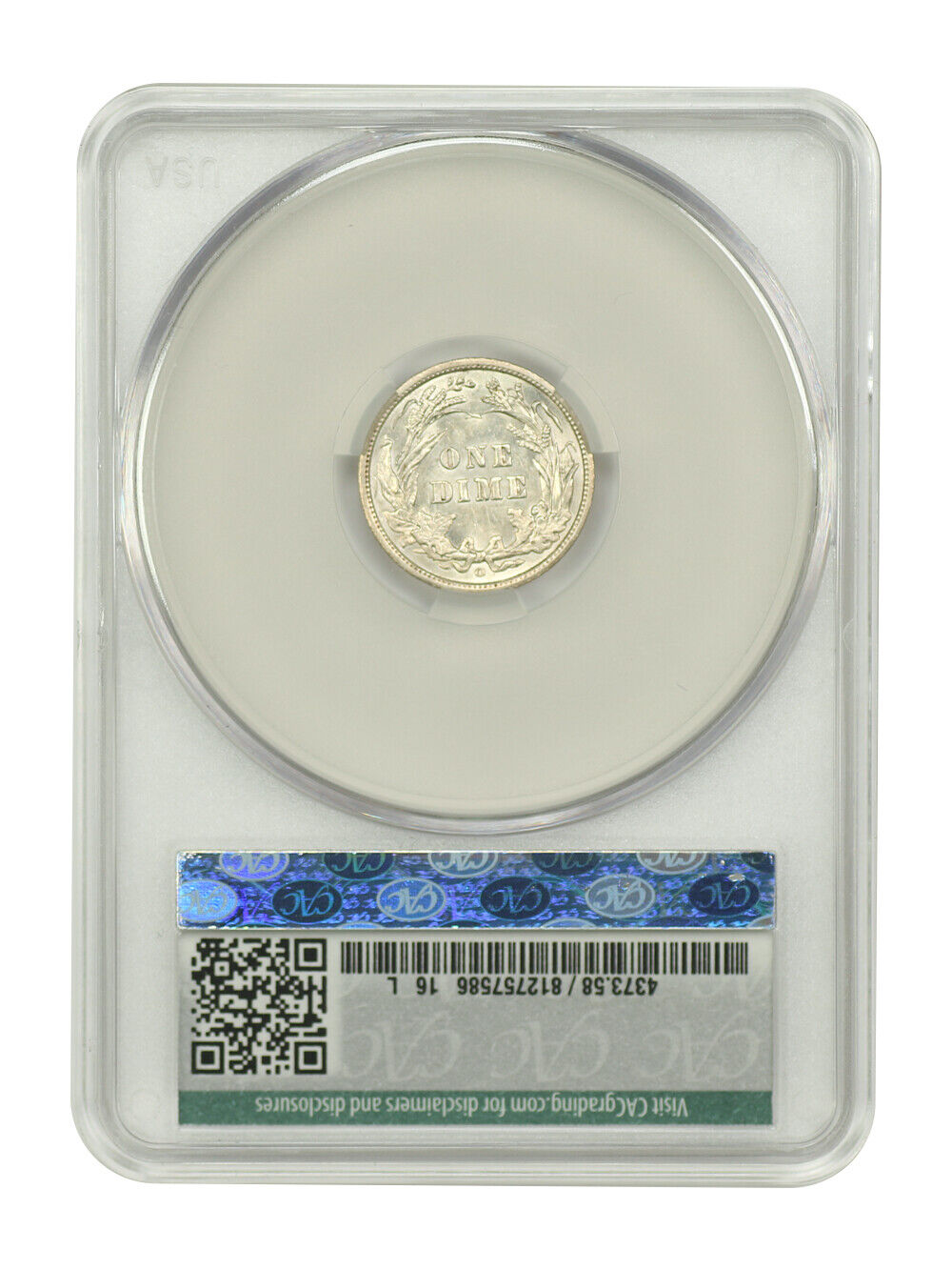 1905-O 10C CACG AU58 (Micro O) ex: D.L. Hansen - Barber Dime