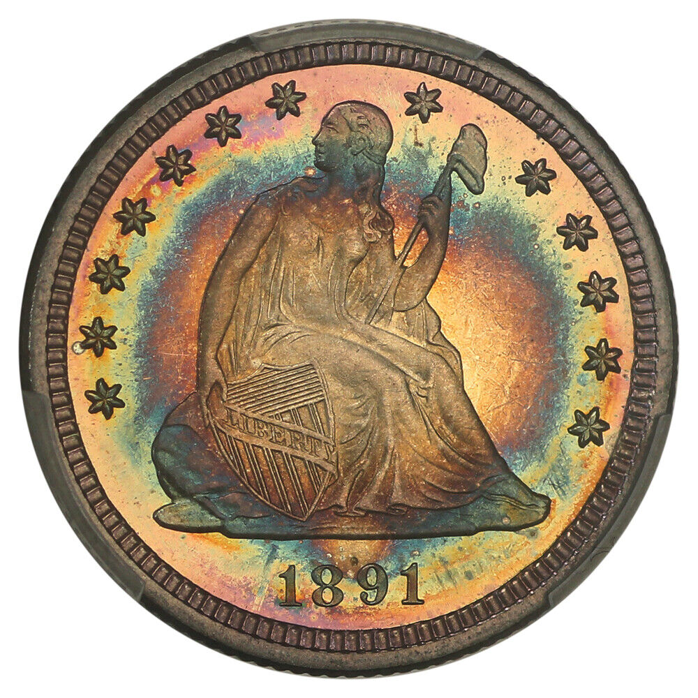 1891 25C PCGS PR68CAM ex: Newman-Simpson