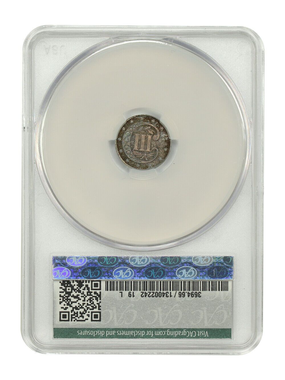 1869/9 3CS CACG PR66 ex: D.L. Hansen - Three Cent Silver