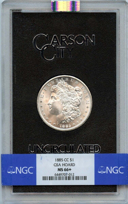 1885-CC Morgan Dollar GSA HOARD S$1 NGC MS66+