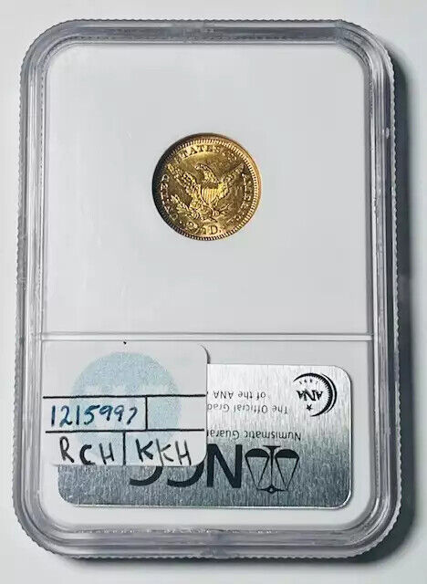 1904 $2.50 Gold Liberty Head Quarter Eagle NGC MS-62