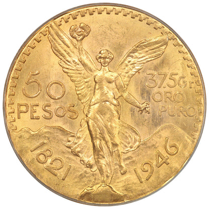 Mexico: 1946 Gold 50 Peso PCGS MS63 (KM-481) - Other