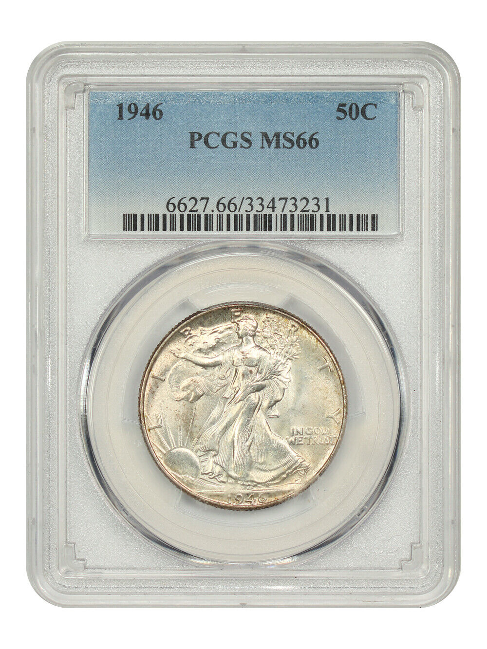 1946 50C PCGS MS66 - Walking Liberty Half Dollar