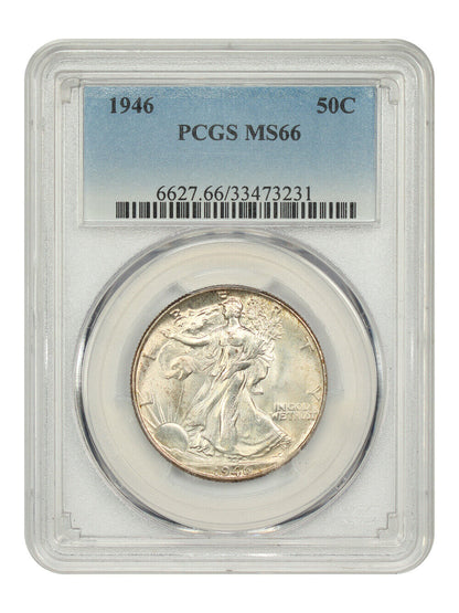 1946 50C PCGS MS66 - Walking Liberty Half Dollar