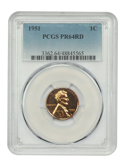 1951 1C PCGS PR64RD