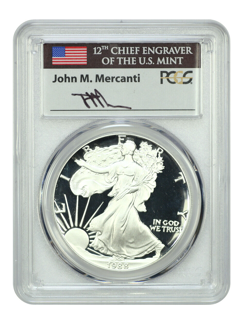 1988-S $1 Silver Eagle PCGS PR70DCAM - Silver Eagles