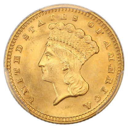 1889 G$1 PCGS/CAC MS67+ - Gold Dollar - Low Mintage Date