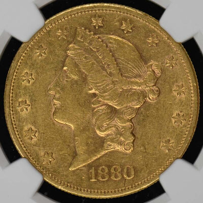 1880-S Liberty Double Eagle Type 3 $20 NGC AU53