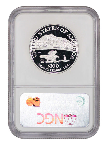 2002-W $100 Statue of Liberty NGC PR70DCAM