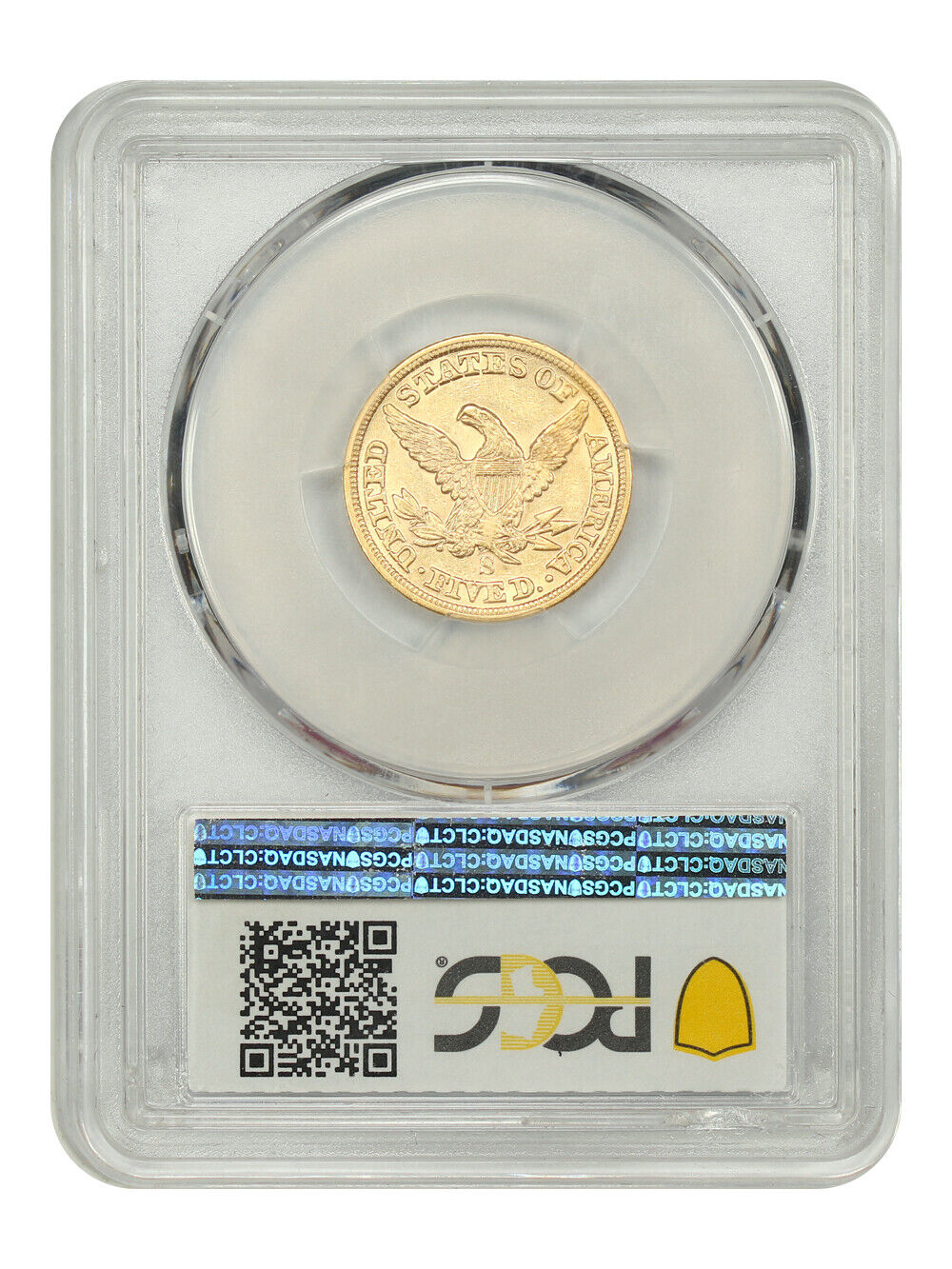 1855-S $5 PCGS AU55 - Liberty Head $5