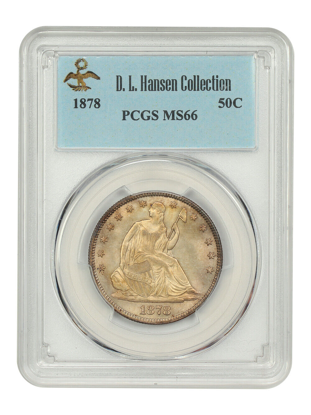 1878 50C PCGS MS66 ex: D.L. Hansen