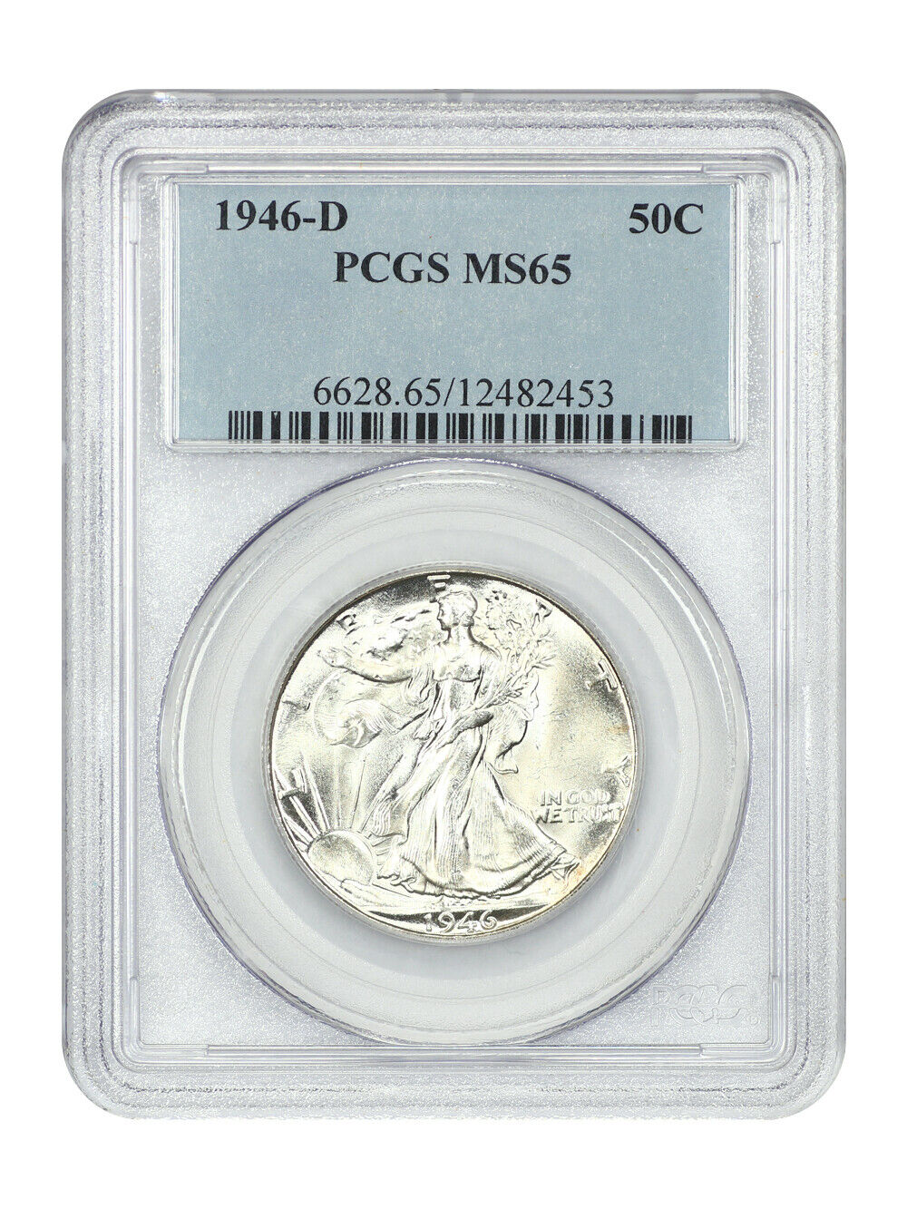 1946-D 50C PCGS MS65