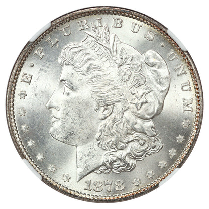 1878 7TF $1 NGC MS64 (Reverse of 1879) - Morgan Dollar