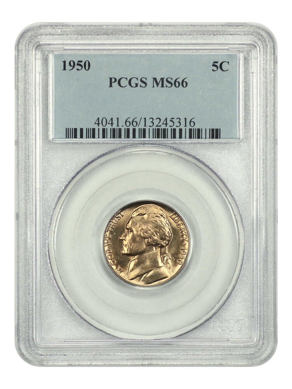 1950 5C PCGS MS66 - Jefferson Nickel