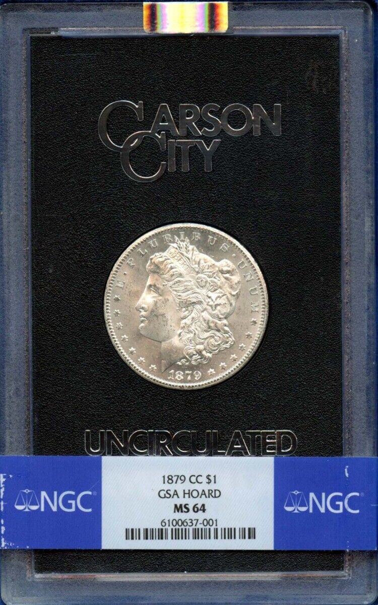 1879-CC Morgan Dollar GSA HOARD S$1 NGC MS64