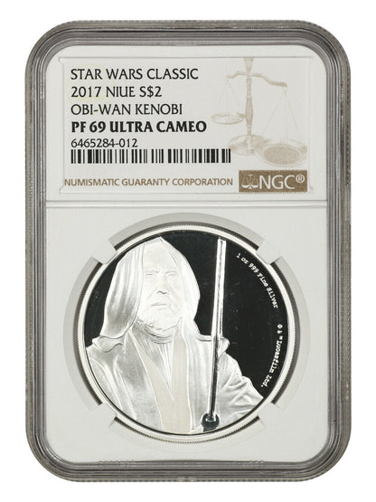 Niue: 2017 Star Wars Obi-Wan Kenobi $2 NGC Proof 69 UCAM (With Box and COA)