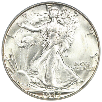 1942-D 50C PCGS MS66 - Walking Liberty Half Dollar