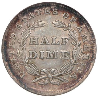 1837 H10C NGC MS62 (No Stars) - Liberty Seated Half Dime - One Year Type Coin