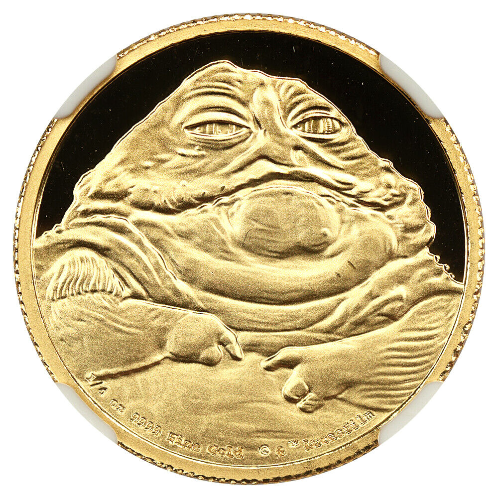 Niue: 2018 Star Wars Jabba the Hutt G$25 NGC Proof 69 UCAM (With Box and COA)