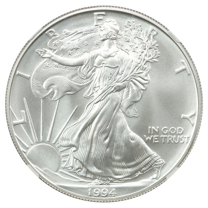 1994 $1 Silver Eagle NGC MS70 - Silver Eagles