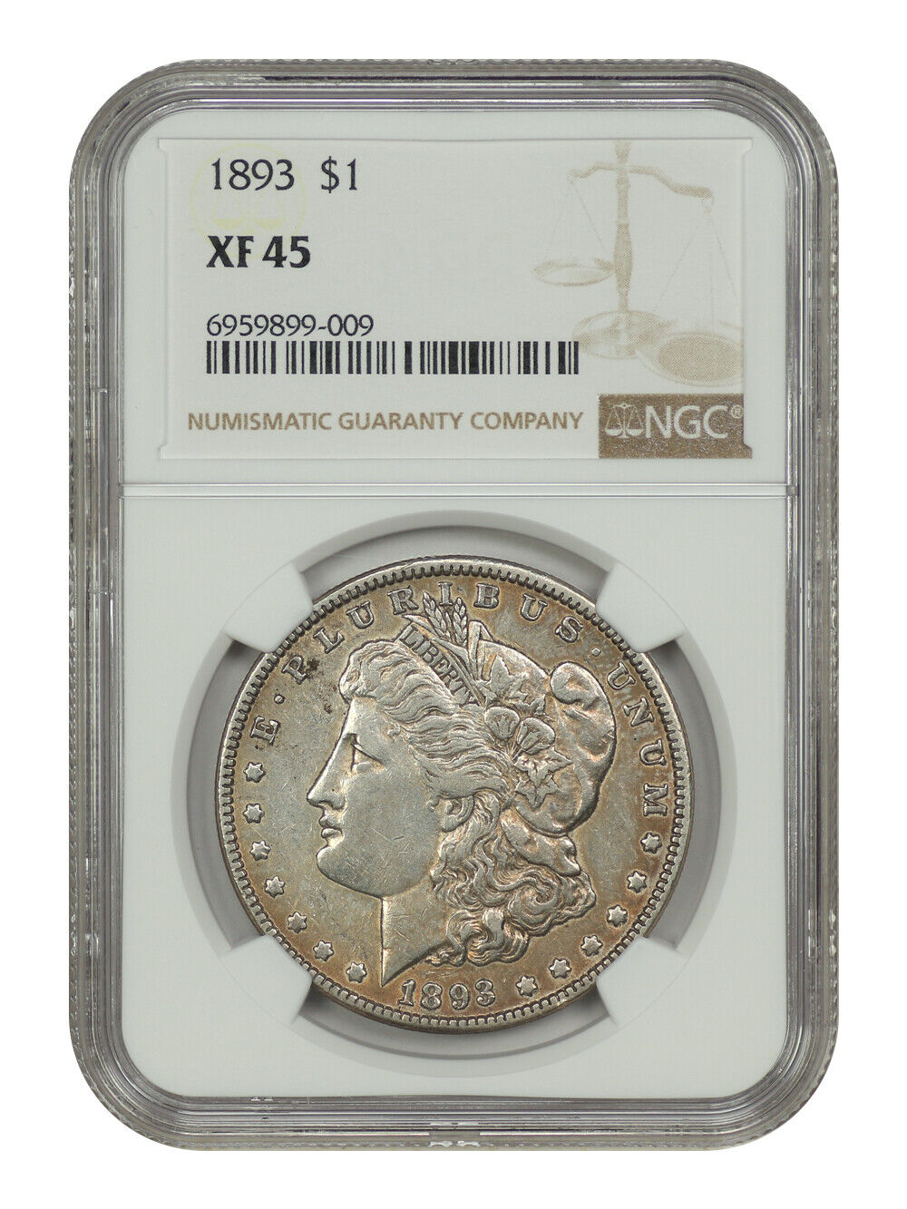 1893 $1 NGC XF45 - Morgan Dollar - Better Date P-Mint