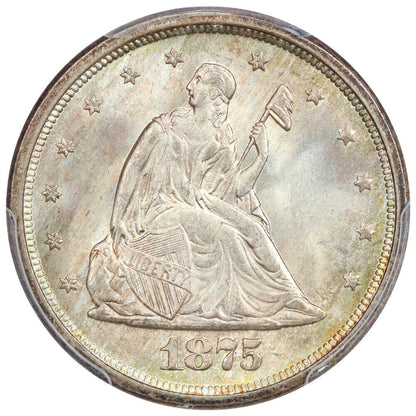 1875-S 20C PCGS/CAC MS66 ex: D.L. Hansen