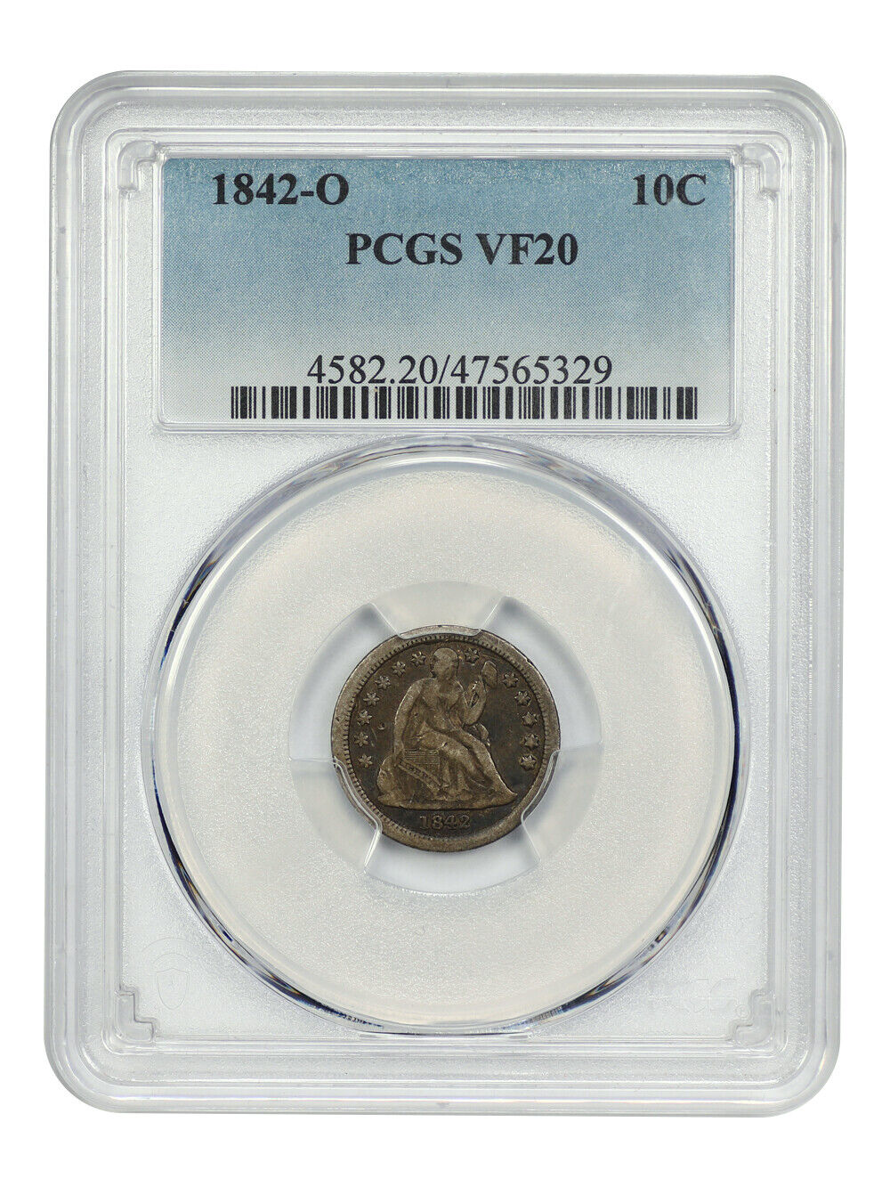 1842-O 10C PCGS VF20