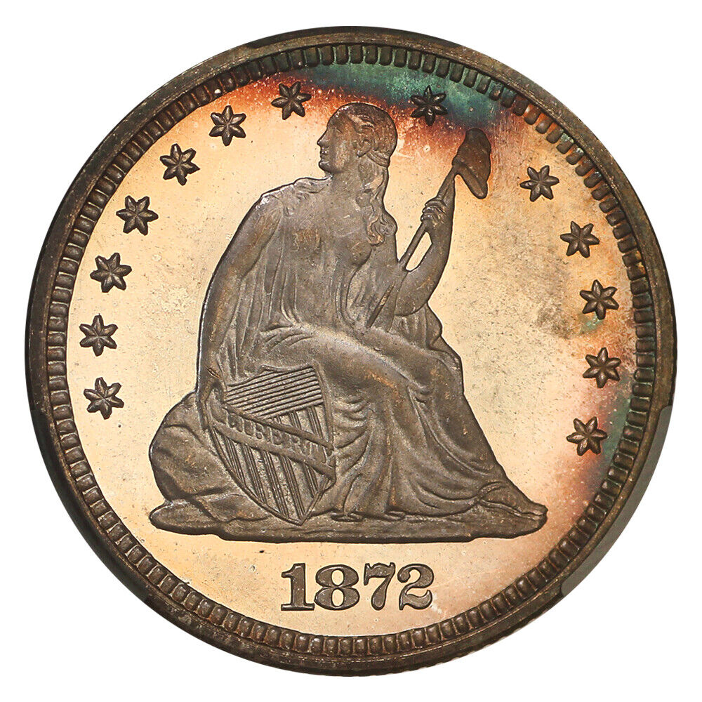 1872 25C CACG PR67CAM ex: D.L. Hansen - Liberty Seated Quarter