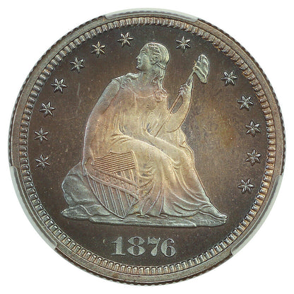 1876 25C CACG PR67+ ex: D.L. Hansen/Simpson - Liberty Seated Quarter