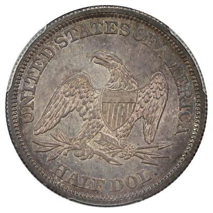 1842 50C PCGS MS64 (Sm Date, Rev of 1842) ex: D.L. Hansen