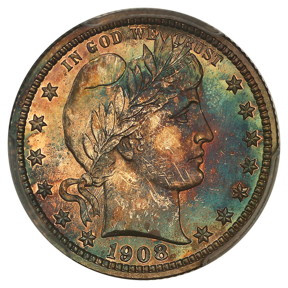 1908 25C PCGS PR68 ex: D.L. Hansen