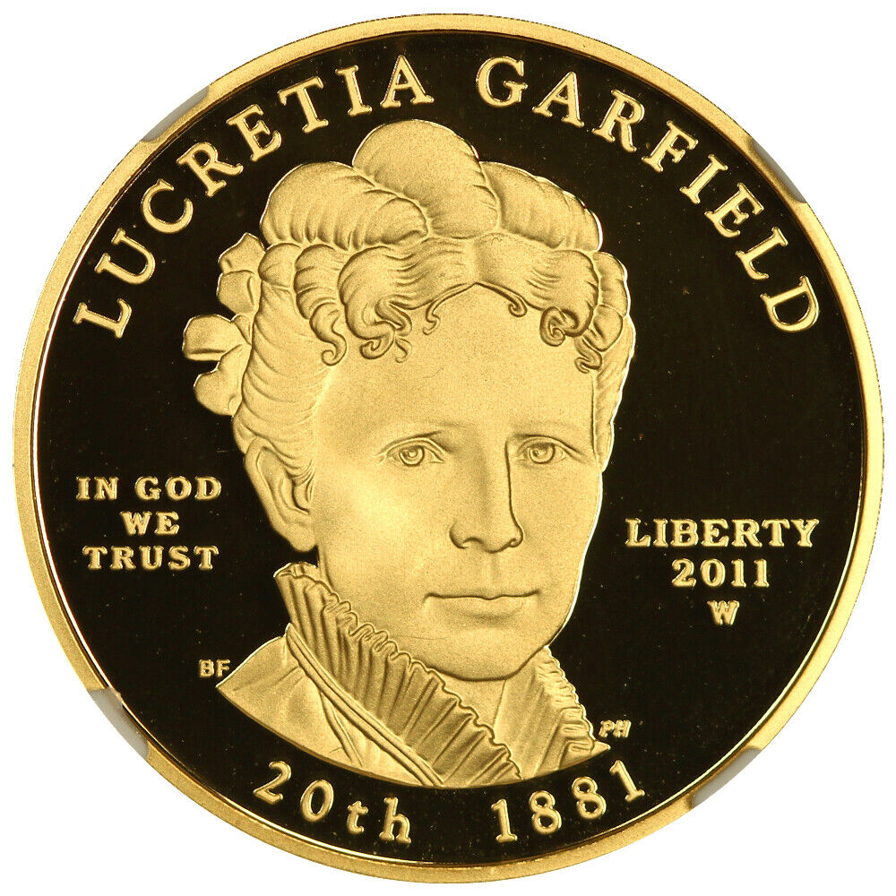 2011-W $10 Lucretia Garfield NGC PR70DCAM