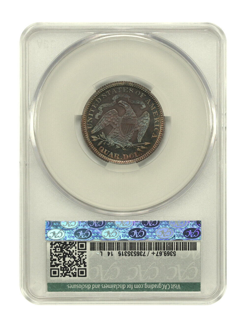 1886 25C CACG PR67+ ex: D.L. Hansen - Liberty Seated Quarter