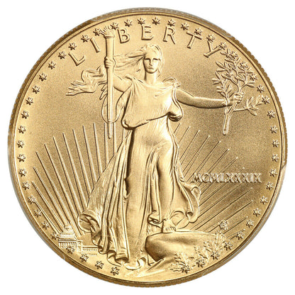 1989 $50 Gold Eagle PCGS MS70