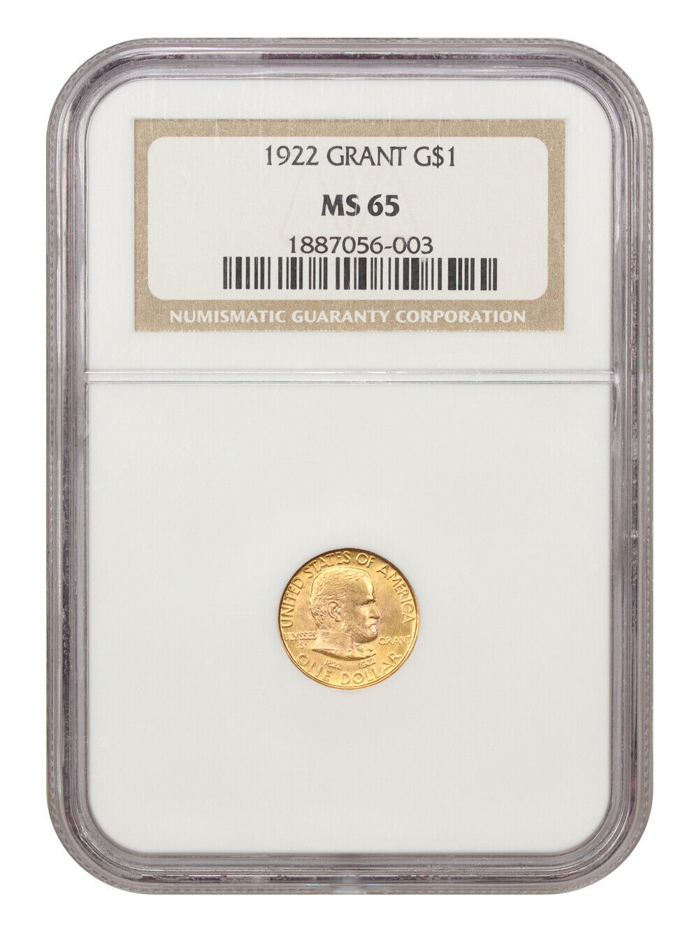 1922 G$1 Grant NGC MS65