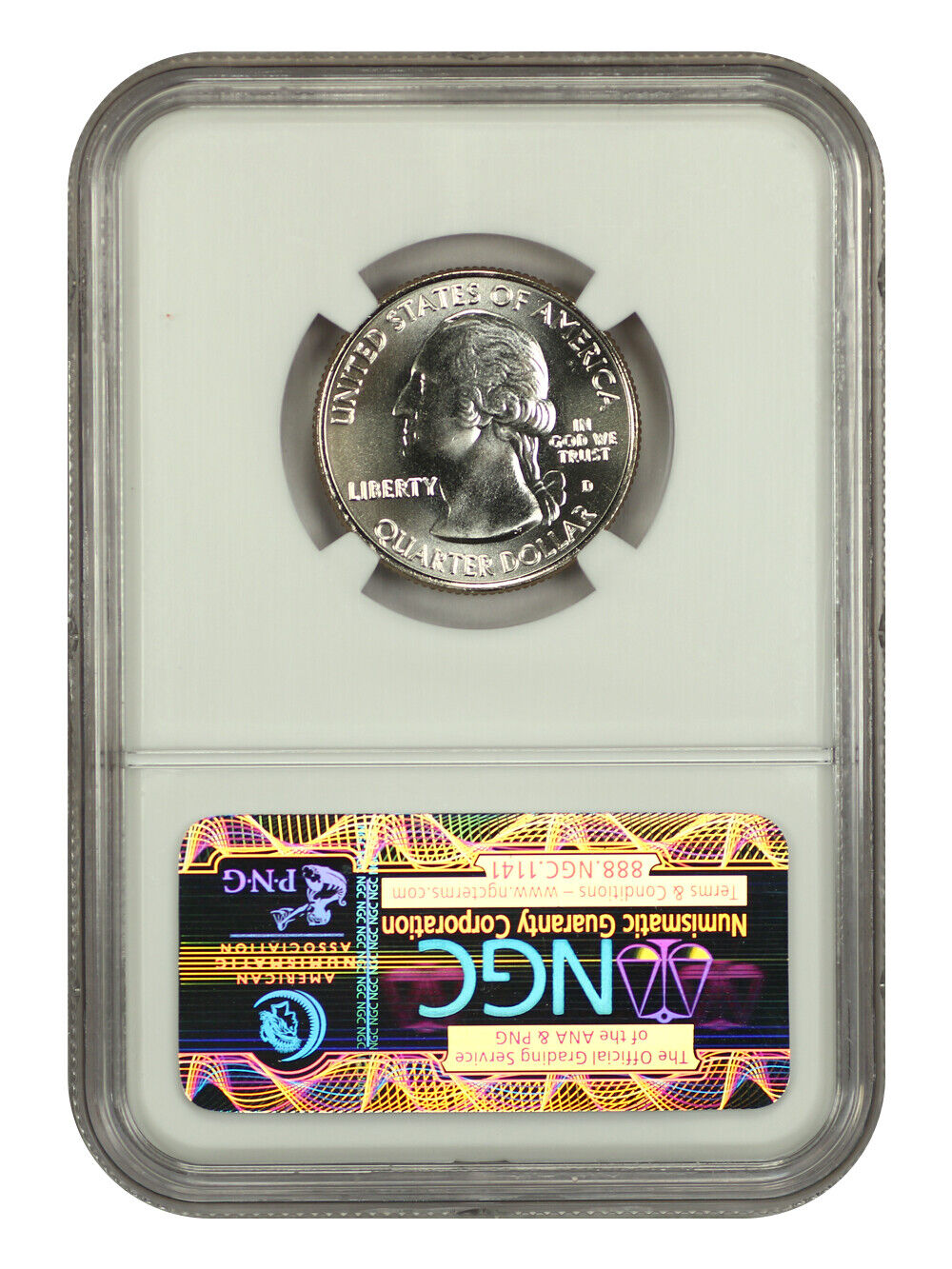 2010-D 25C Grand Canyon NP NGC SP69 (Satin Finish) - Type 1 - Clad