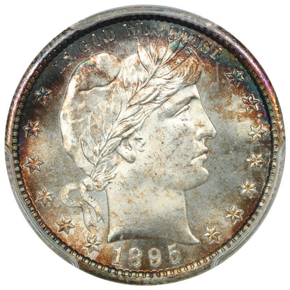 1895-S 25C PCGS/CAC MS66+ ex: D.L. Hansen - Barber Quarter