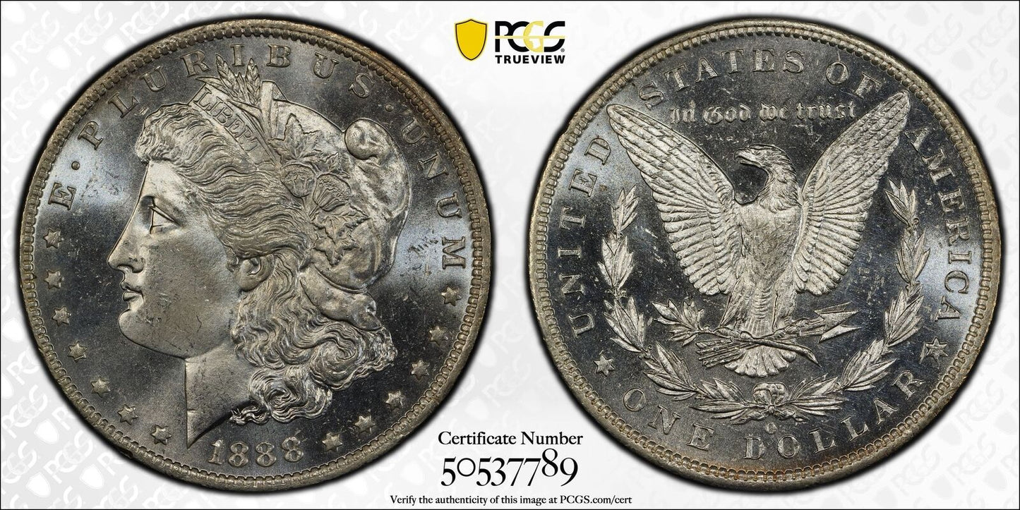 1888 O Morgan Silver Dollar PCGS MS-65 PL Proof Like