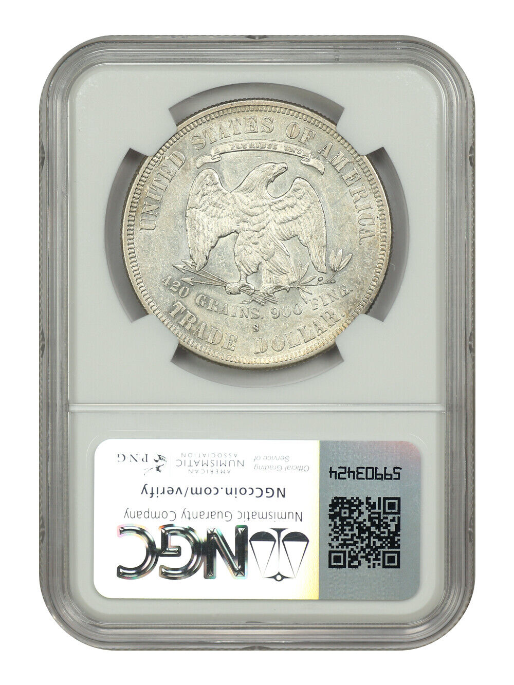 1878-S Trade $1 NGC AU58 - Trade Dollar - Great Type Coin