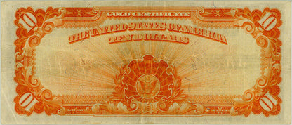 Fr.1173 1922 $10 Gold Certificate PMG VF30 EPQ