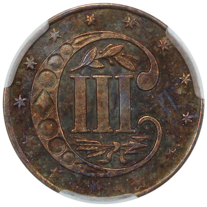 1856 3CS CACG PR65 ex: D.L. Hansen - Three Cent Silver