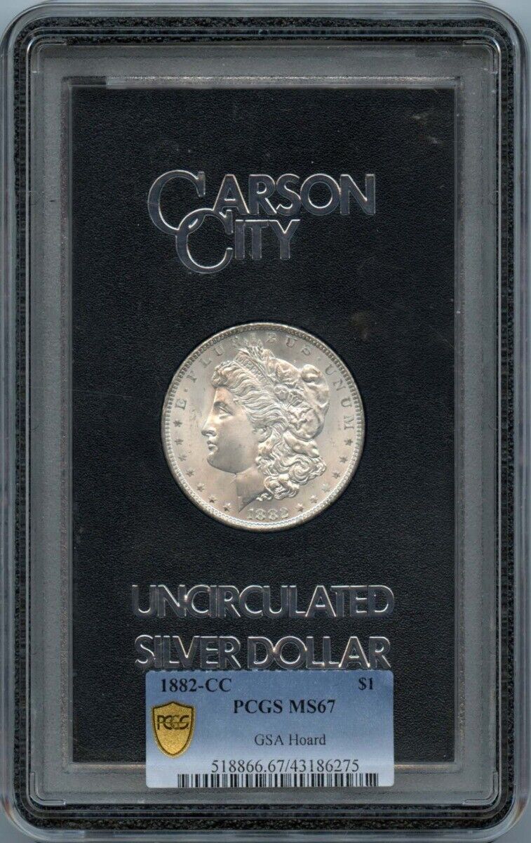 1882-CC $1 Morgan Dollar GSA Hoard PCGS MS67