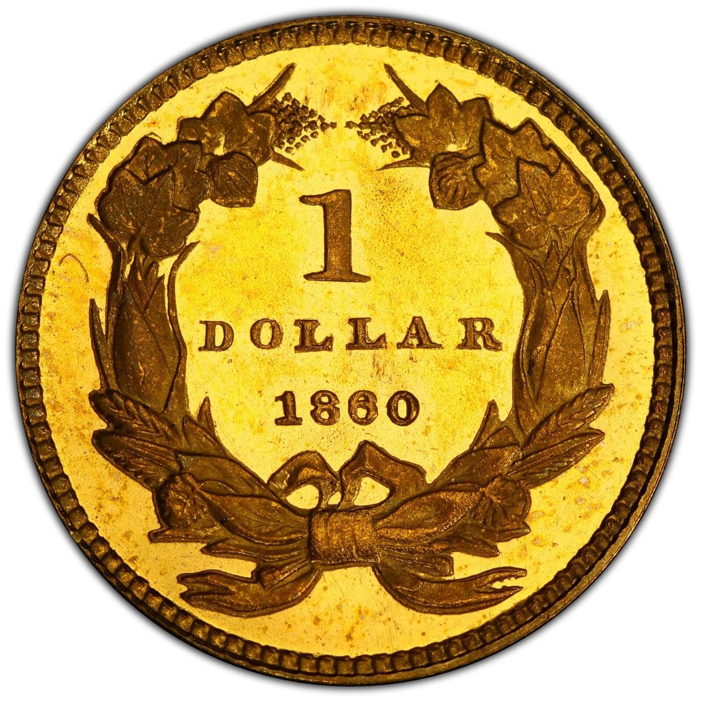 1860 G$1 Gold Dollar PCGS PR66CAM