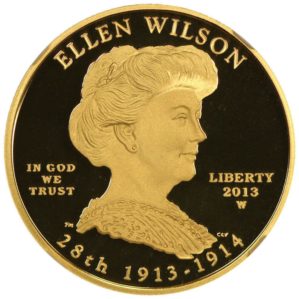 2013-W $10 Ellen Wilson NGC PR70DCAM