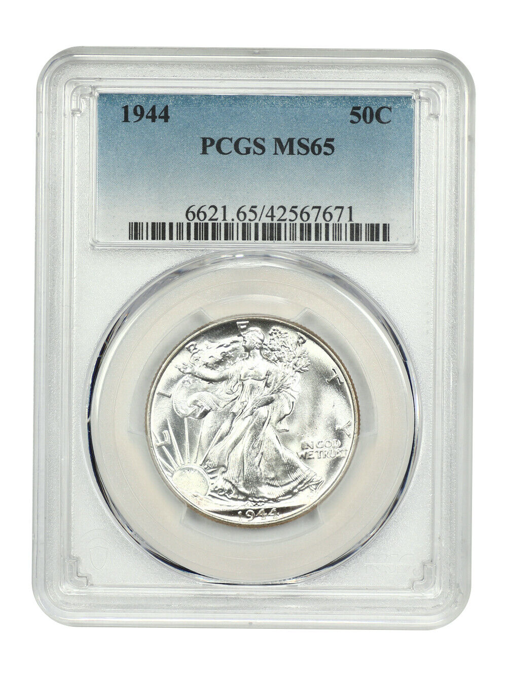 1944 50C PCGS MS65