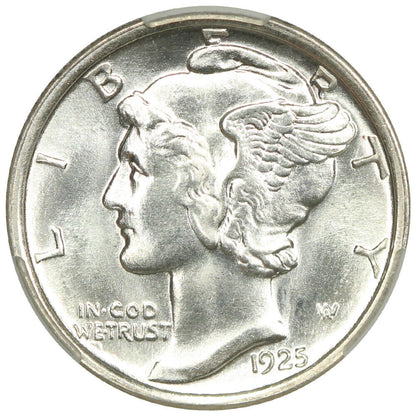 1925 10C CACG MS67 - Mercury Dime - Superb Gem