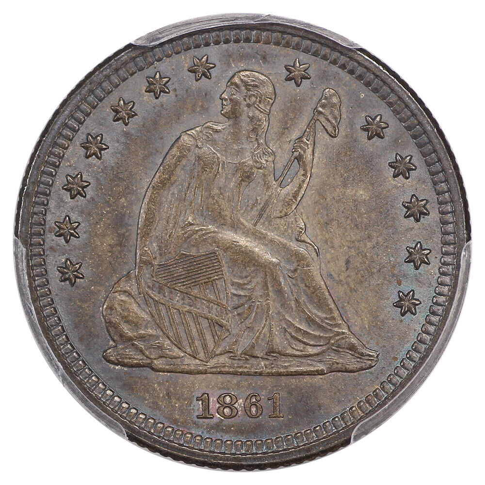 1861 25C PCGS MS64 ex: D.L. Hansen